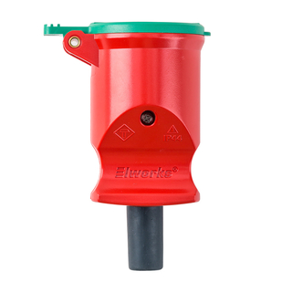 Forlængerled F8 prof. m/jord rød/grøn