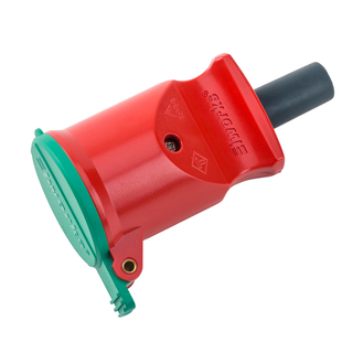 Forlængerled F8 prof. m/jord rød/grøn