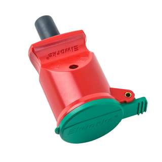 Forlængerled F8 prof. m/jord rød/grøn