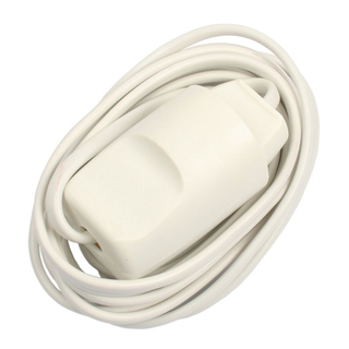 Forlængerledning u/jord 2m hvid