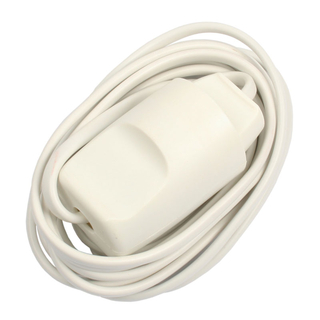 Forlængerledning u/jord 3m hvid