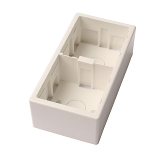 Underlag f/2 afbrydere hvid