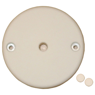 Udløbsroset 3-polet m/bund hvid