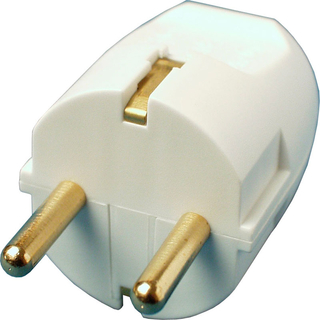 Stikprop S25 m/sidejord, hvid