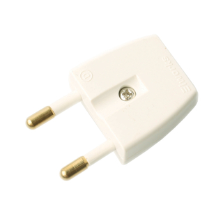 Stikprop S1 flad u/jord hvid