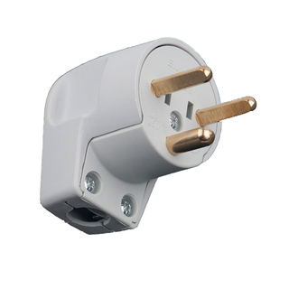 EDB-Stikprop V5 vinkel rund m/jord grå