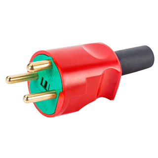 Stikprop S8 prof. rund m/jord rød/grøn